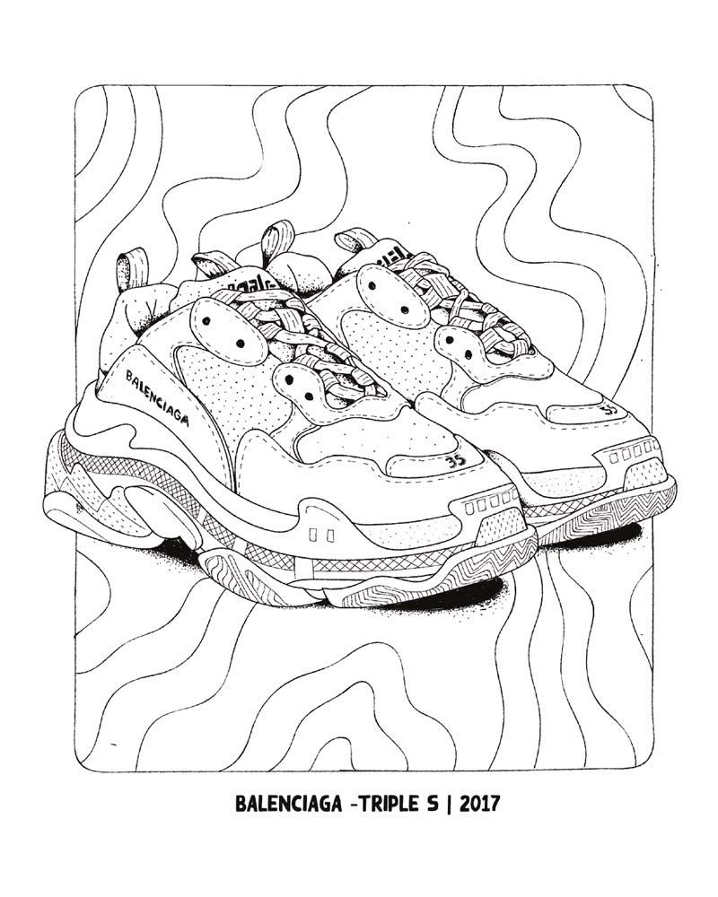 Sneaker Coloring Book | coffeetablebooks