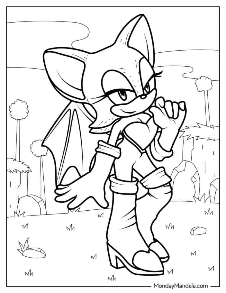 72 Sonic Coloring Pages (Free PDF ...