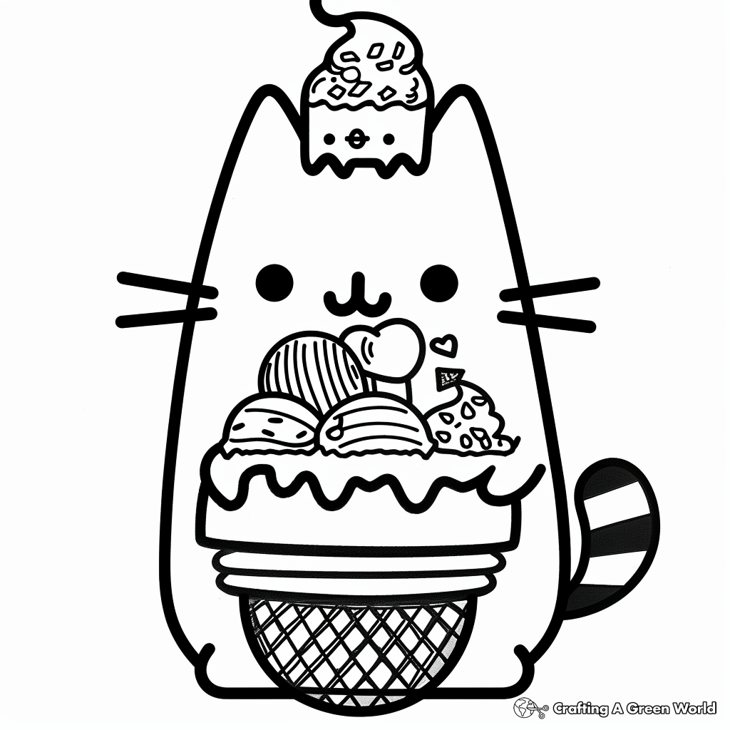 Pusheen Coloring Pages - Free & Printable!