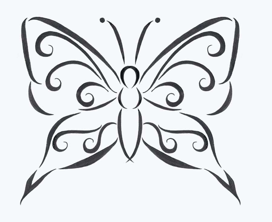 pic of butterfly az coloring pages Simple Butterfly Designs To ...