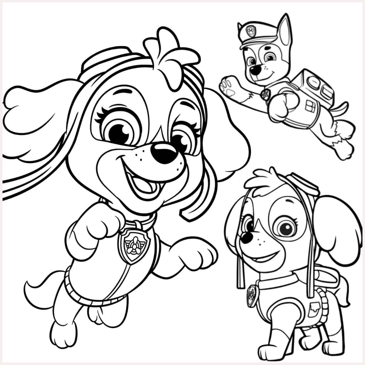 43 Cute Paw Patrol Skye Coloring Pages (Free!) - Artsy Pretty Plants