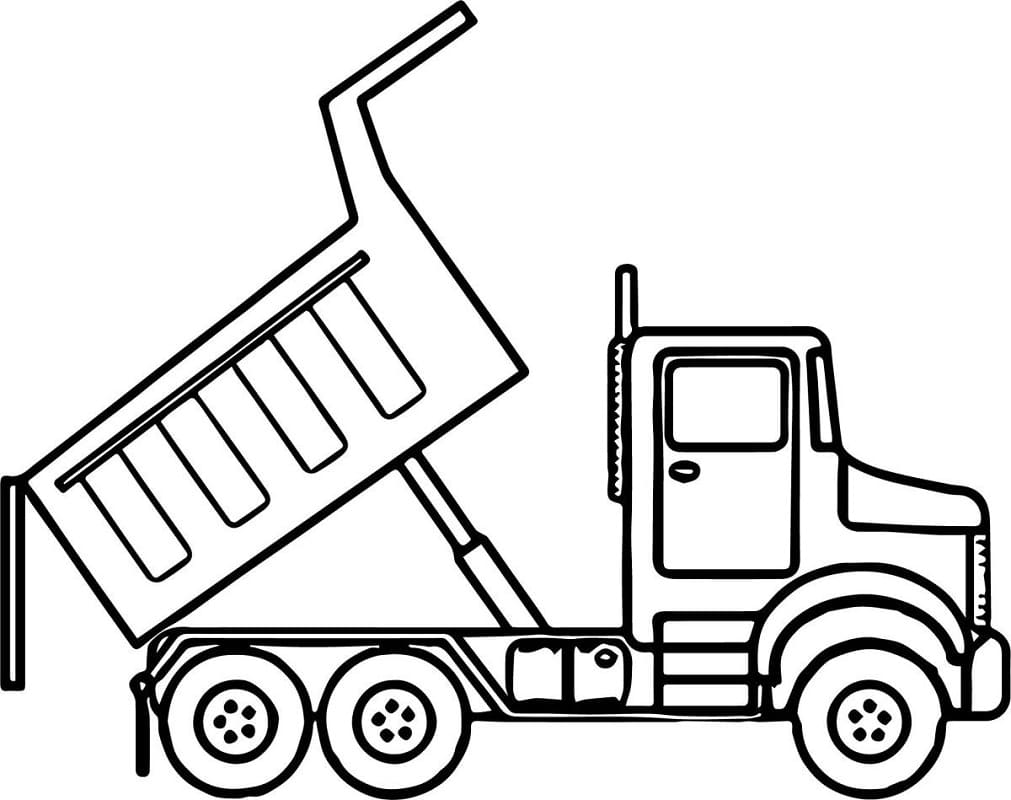 Truck to Color Coloring Page - Free Printable Coloring Pages for Kids