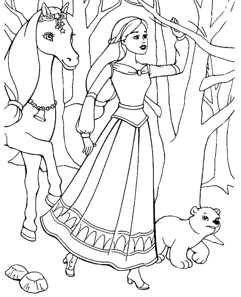 Barbie Coloring Pages - Free Printable Coloring Pages for Kids
