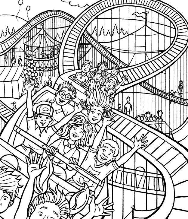 March | 2008 | Start Up Blog | Roller coaster drawing, Roller coaster, Coloring  pages
