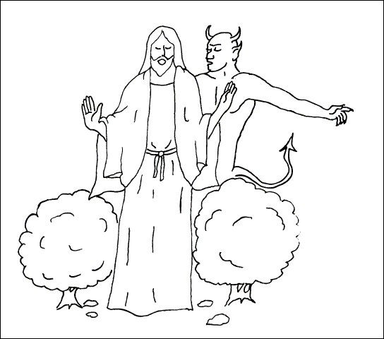 17 Elegant Collection Of Temptation Of Jesus Coloring Page ...