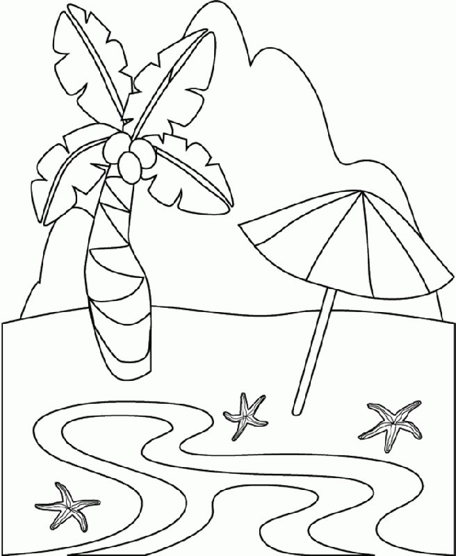 Seashore Coloring Pages Printable