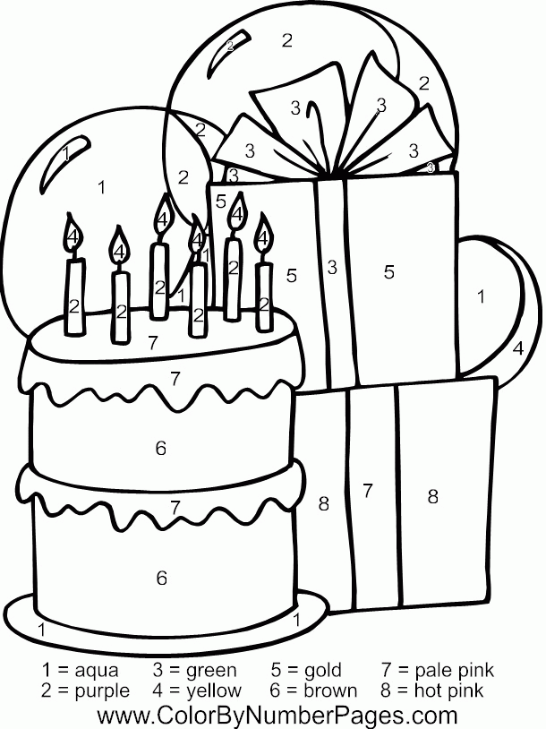 Color by Number Coloring Pages