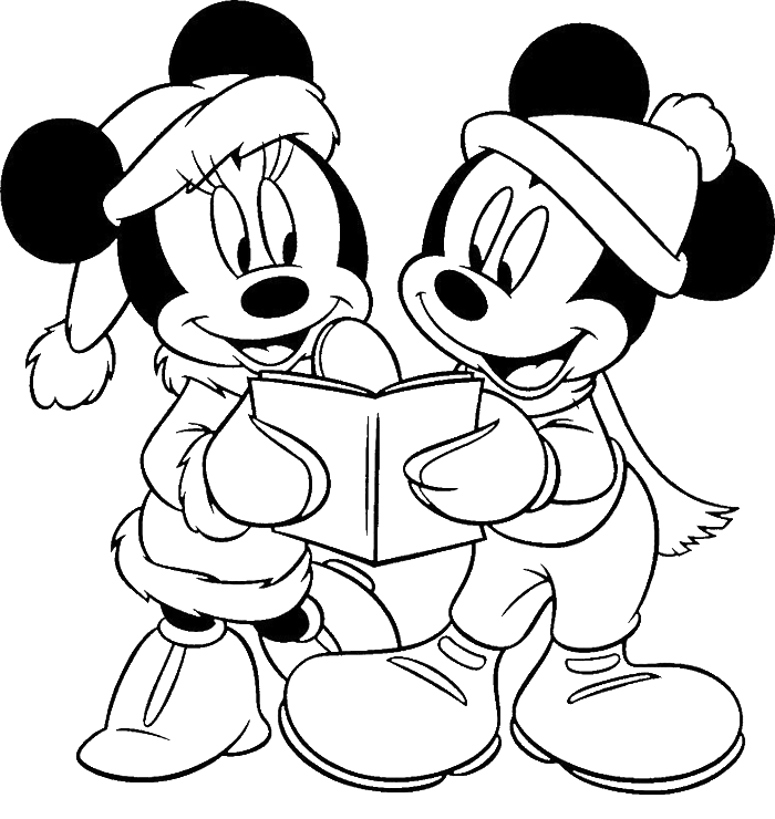 Mickey And Minnie Halloween Coloring For Kids - Mickey Mouse 