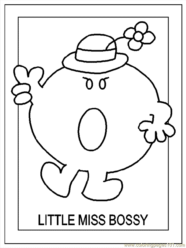 LITTLE MISS SUNSHINE Colouring Pages