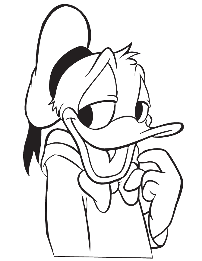 Free Printable Donald Duck Coloring Pages | HM Coloring Pages