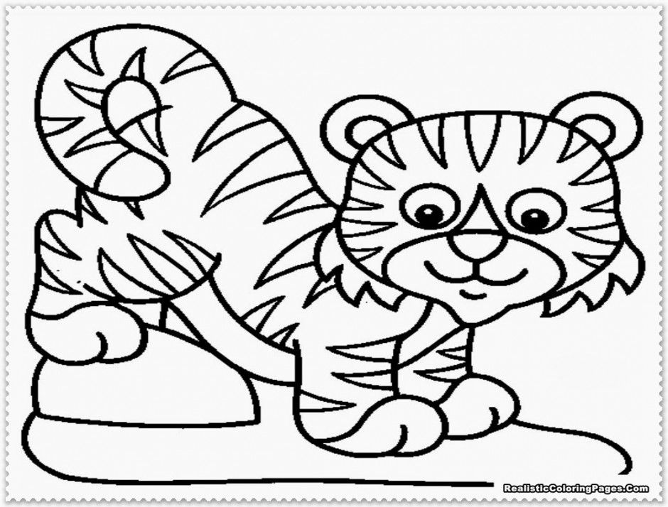 Baby Tiger Coloring Pages Printable Coloring Pages For Kids 21099 