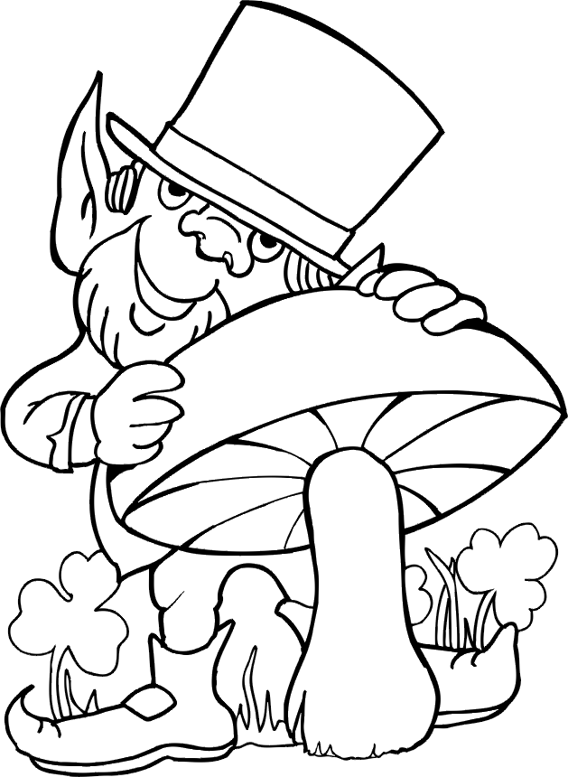 LEPRECHAUN COLORING PAGES 01.GIF Leprechaun coloring pages 625 