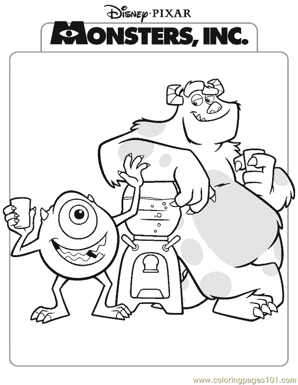 Coloring Pages Monsters Inc Coloring Page 20 (Cartoons > Monsters 