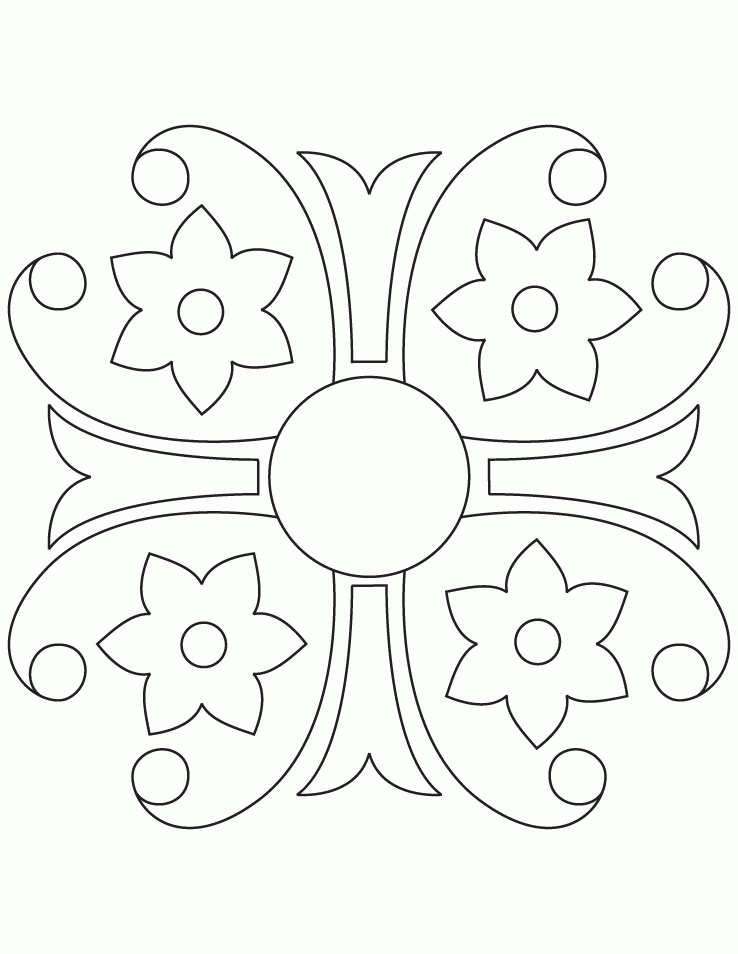 Diwali rangoli pages Colouring Pages