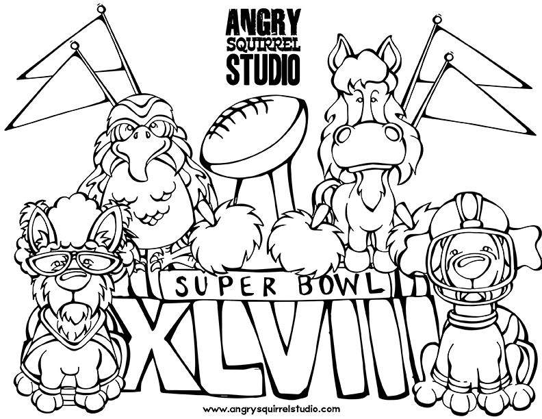 Super Bowl Coloring Pages | Coloring Pages