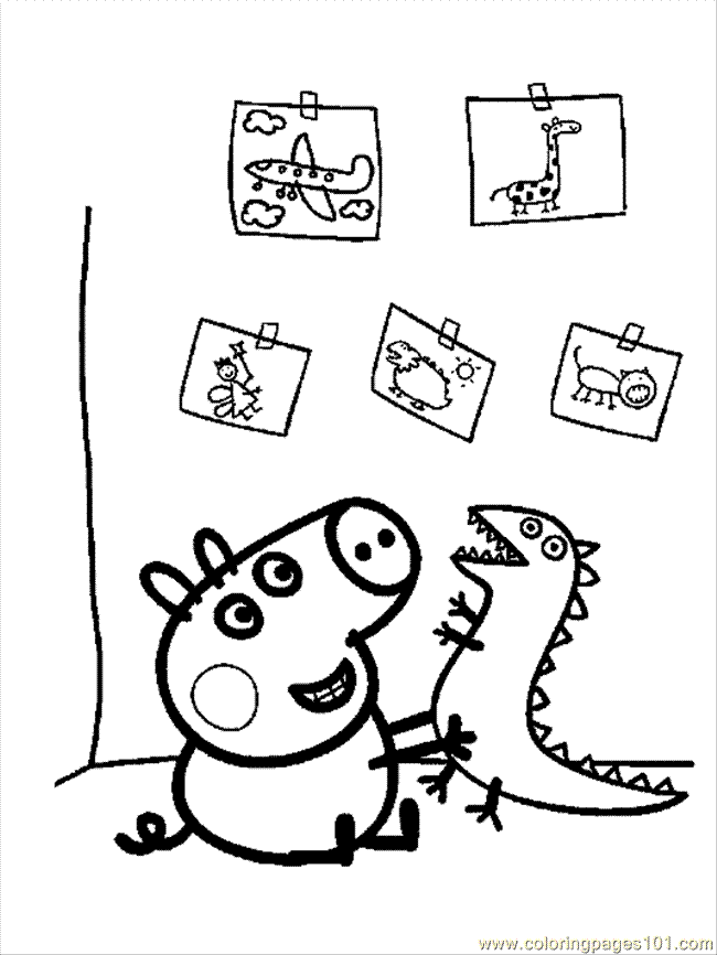 Peppa Pig Coloring Pages 33 | Free Printable Coloring Pages
