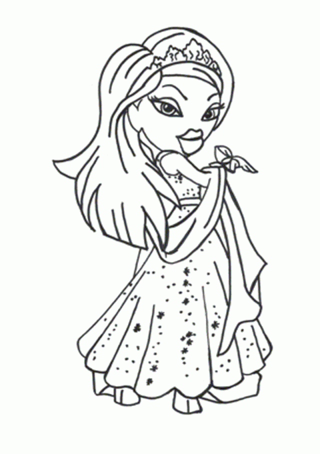 Barbie Wedding Dress Coloring Pages Sgmpohio 225755 Lisa Frank 