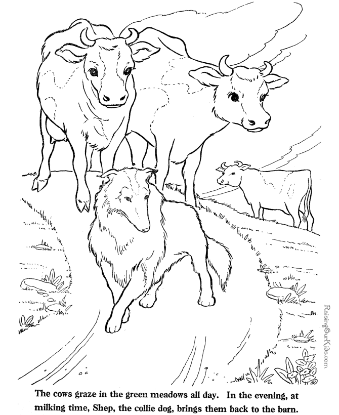 Country Farm Coloring Pages Images & Pictures - Becuo