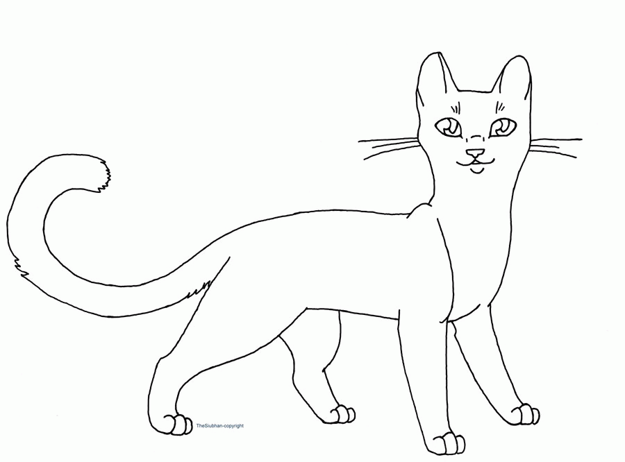 cat outline by TheSiubhan on deviantART