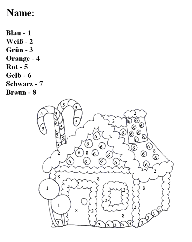 Free Colour by Number Worksheets (In German) | Life As A Convert