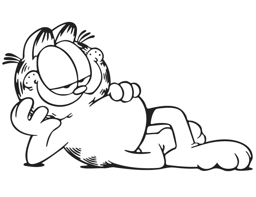 Garfield Coloring Pages - smilecoloring.com