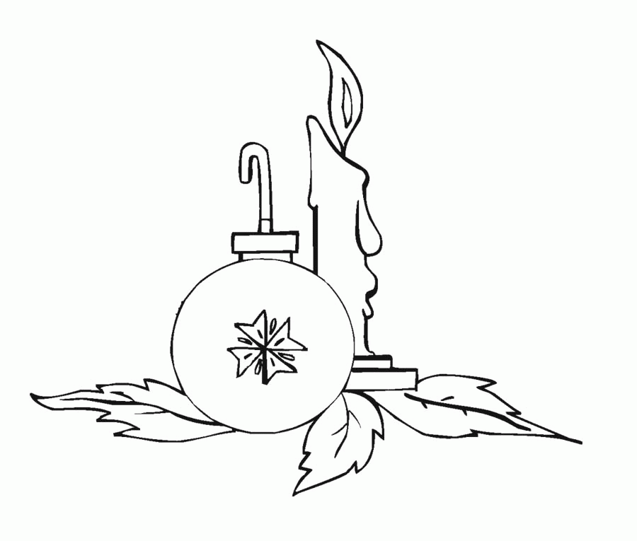 Christmas Ball Ornament Coloring Page - Christmas Coloring Pages 