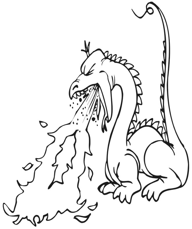 Fire Dragon Coloring Pages : Coloring Book Area Best Source for 
