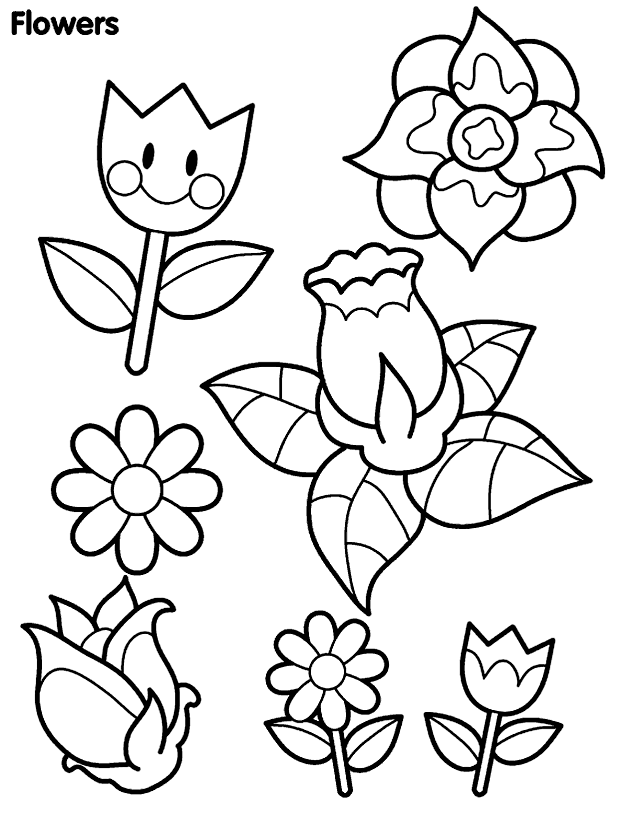 images > flowers coloring > FLOWERS COLORING PAGES,NATURE 