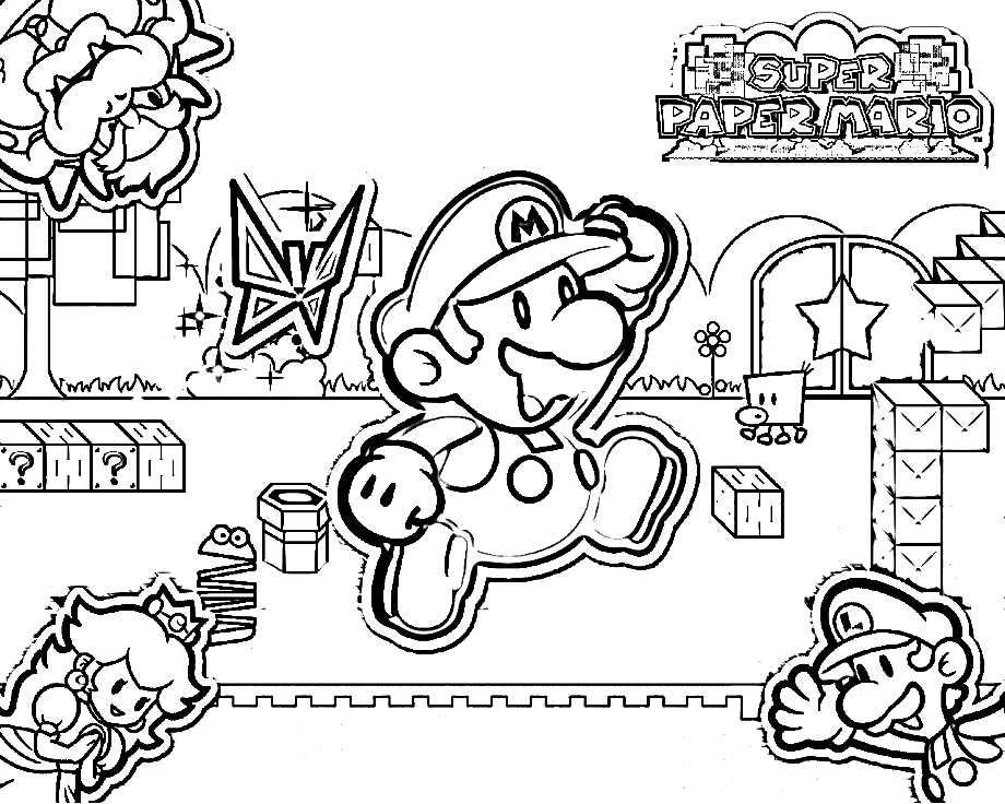 Luigi And Mario Coloring Pages - Free Coloring Pages For KidsFree 
