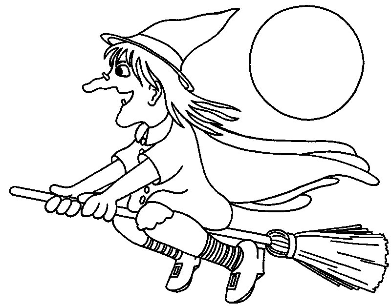 Witches | Free Printable Coloring Pages