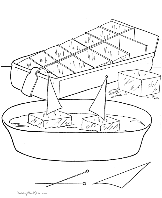 Toy boat page to color 019