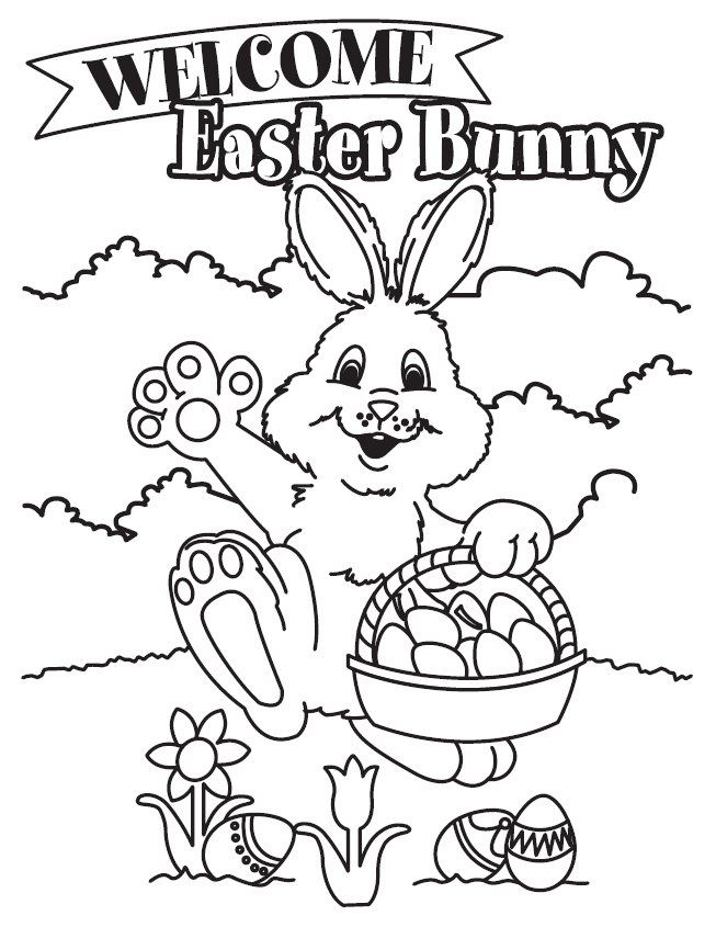 Easter Bunny Pictures To Color | quotes.