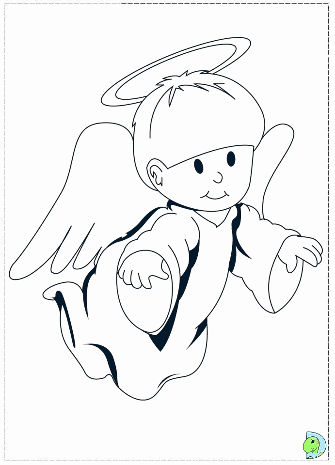 LITTLE ANGELS DRINKING Colouring Pages (page 3)