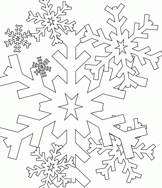 Coloring Winter SnowFlakes Coloring Pages - Snowflake Coloring 