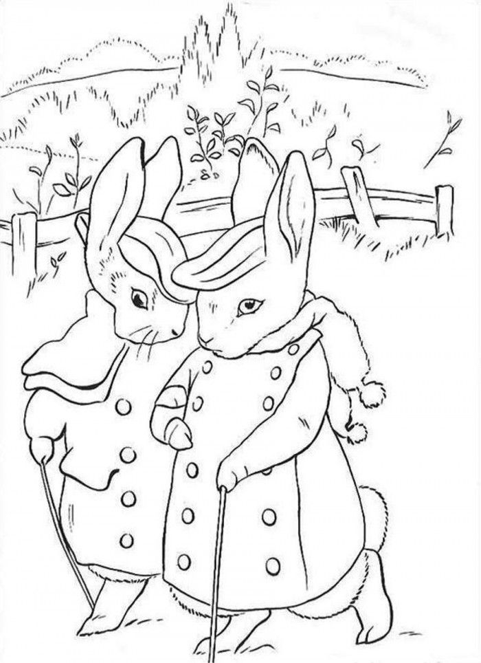 Peter Rabbit Coloring Pages Free