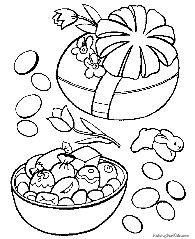 Printable Coloring Pages for Easter Free - 008