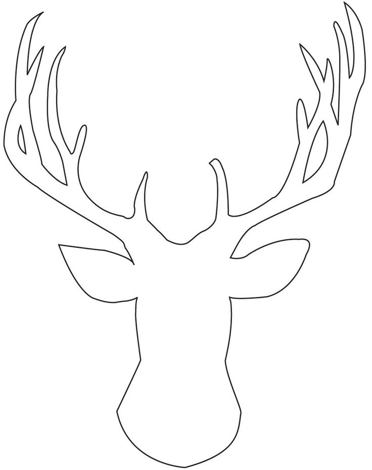 Reindeer Head Template Printable | Printables