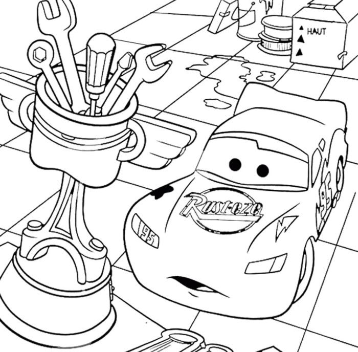 Pixar Improve Car Coloring Page - Pixar Car Coloring Pages : New 