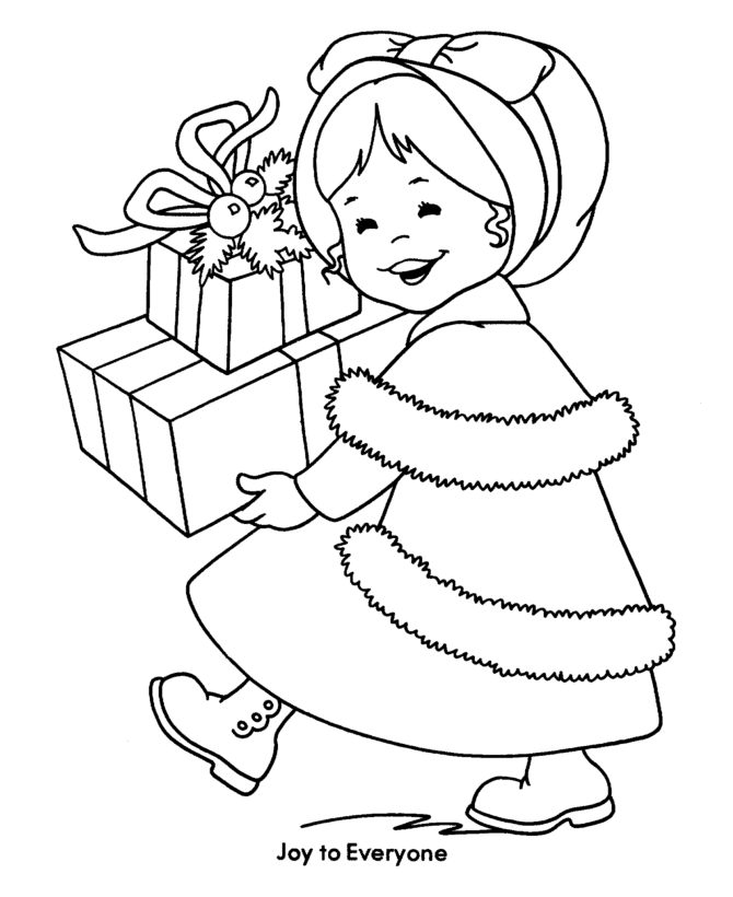 Bible Printables: Christmas Kids Coloring Pages - Joy to Everyone