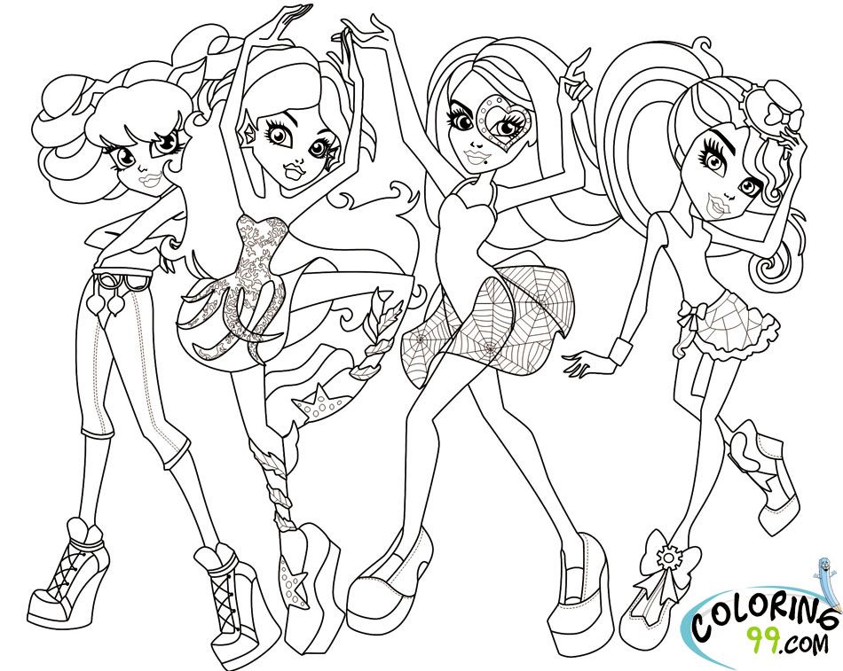 Monster High Printable Coloring Pages | Coloring Pages