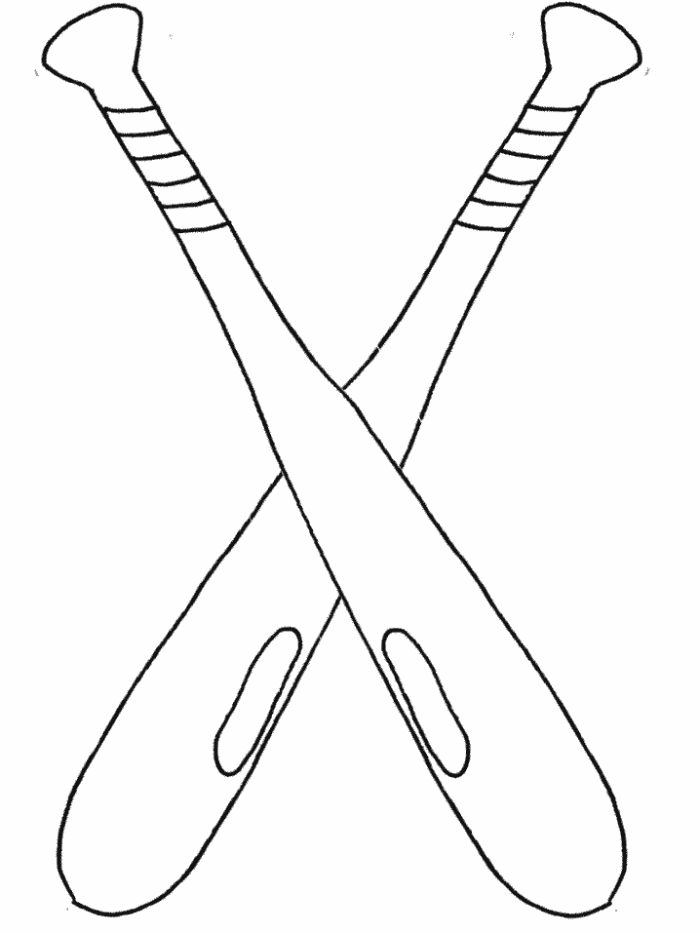 Baseball Equipment Coloring Page - Sports Coloring Pages on 