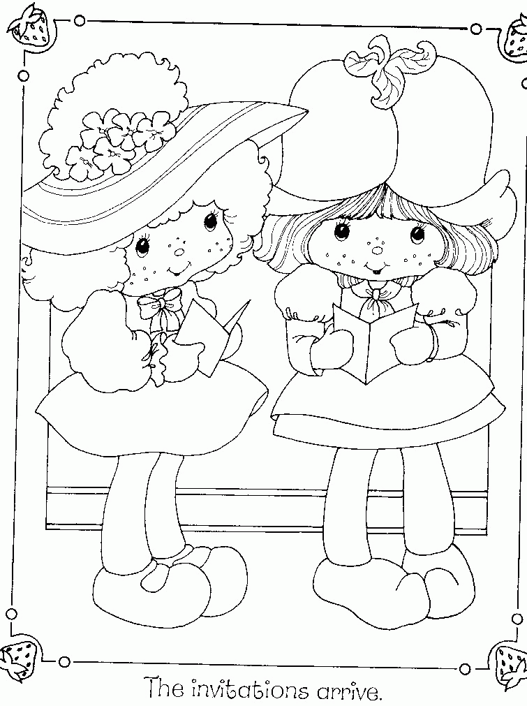 Strawberry Shortcake Coloring Book - Birthday Party
