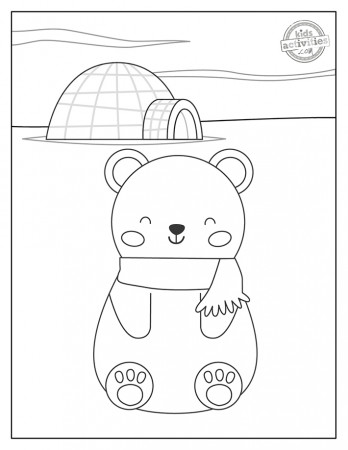 Polar Bear Coloring Pages Kids Activities Blog