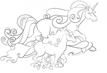 Pokemon Sun and Moon Rapidash and Ponyta Running Coloring Page - Etsy Canada