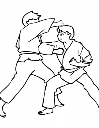 martial arts coloring pages | Coloring pages, Coloring pages for kids,  Cartoon coloring pages