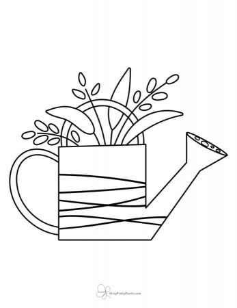 Free Garden Coloring Pages - Artsy Pretty Plants