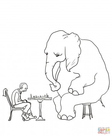 Mr Mcgee and the Elephant coloring page | Free Printable Coloring ...