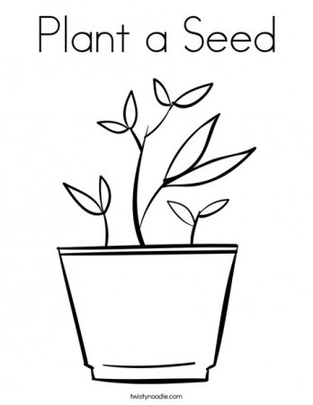 Plant a Seed Coloring Page - Twisty Noodle
