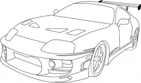 Fast and Furious Coloring Pages Toyota Supra | Educative Printable | Toyota  supra, Cars coloring pages, Race car coloring pages