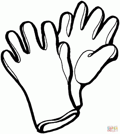 White Gloves coloring page | Free Printable Coloring Pages